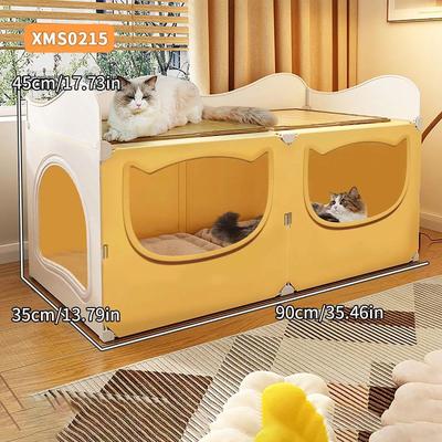 Uplift Picks All Season Semi Enclosed Cat Nest House Large Cooling Bed f