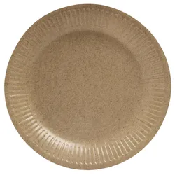 PROnappe Pappteller, braun 23 cm