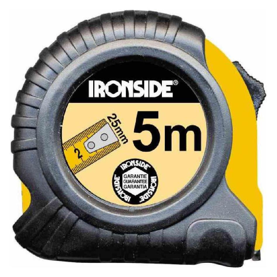 Ironside 4935 3302 11 150213 Rollbandmass mit Stop 8 m 25mm Band, gummiertes Geh (8 m) (150213)