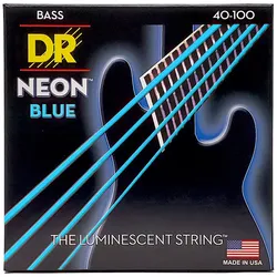 DR Strings Neon Blue NBB-40 .040-.100 - Saiten E-Bass