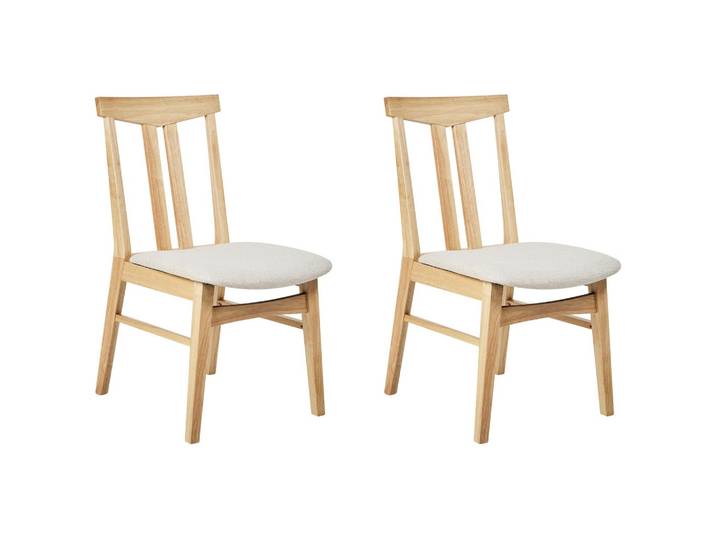 ESSZIMMERSTUHL 2er-Set Hellbeige Avalon