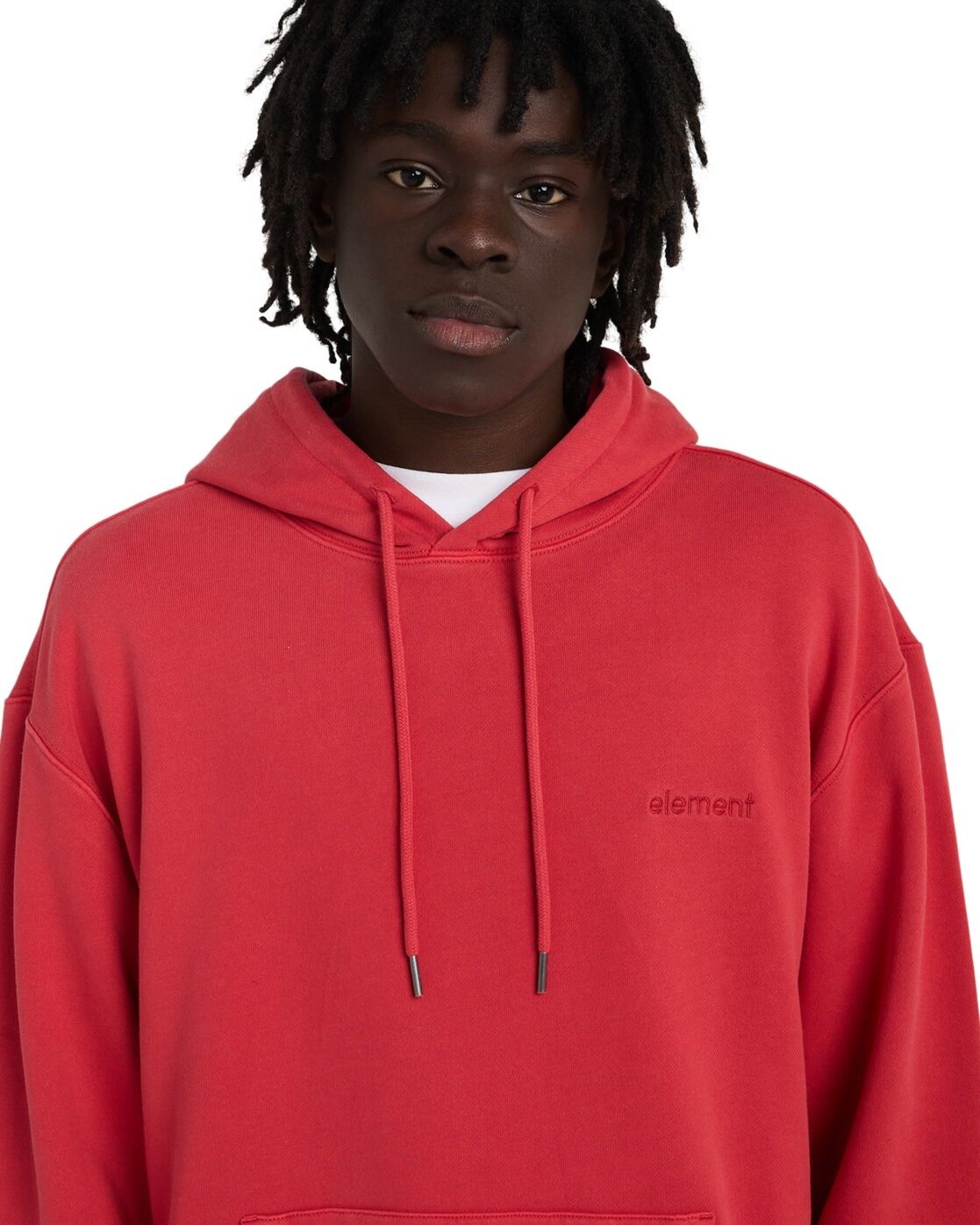 Kapuzensweatshirt ELEMENT "Lowcase Pigment", Herren, Gr. L, rot (cardinal), Obermaterial: 50% Baumwolle, 30% Baumwolle, 20% Polyester., Sweatshirts Kapuzensweatshirt cardinal L