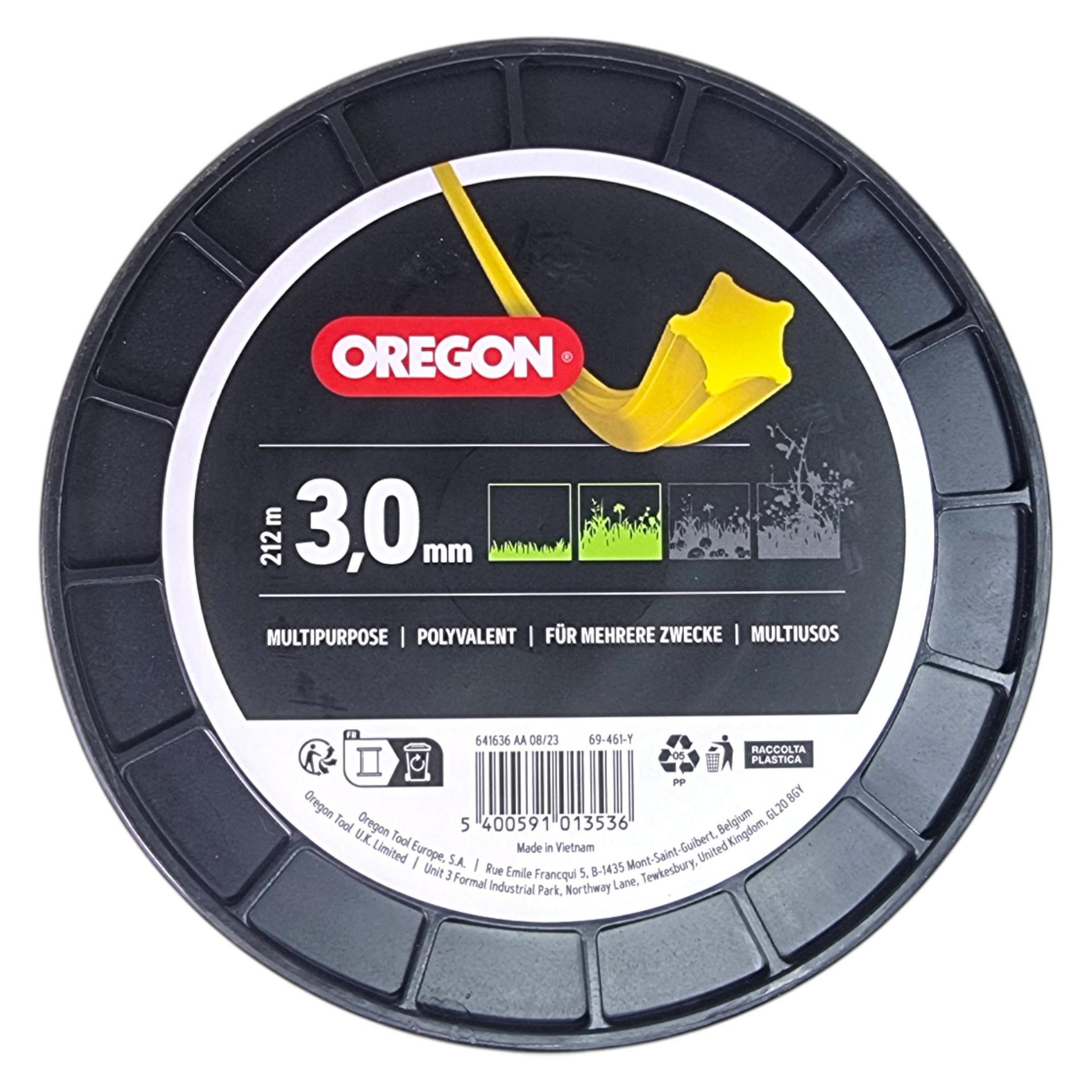 Oregon Faden gelb sternförmig 3.0 mm x 212 m (Rasentrimmer) (69-461-Y)