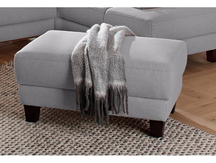 Hocker, 101x48x66 cm, Luxus-Microfaser, Grau, Mit Stauraum & Federkern, Klassisch, Home-affaire