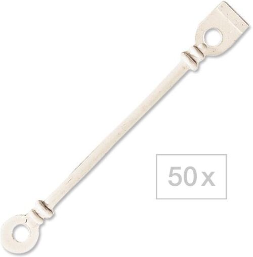 50 Stück Efalock Rundgummilaschen mit Distanzring
