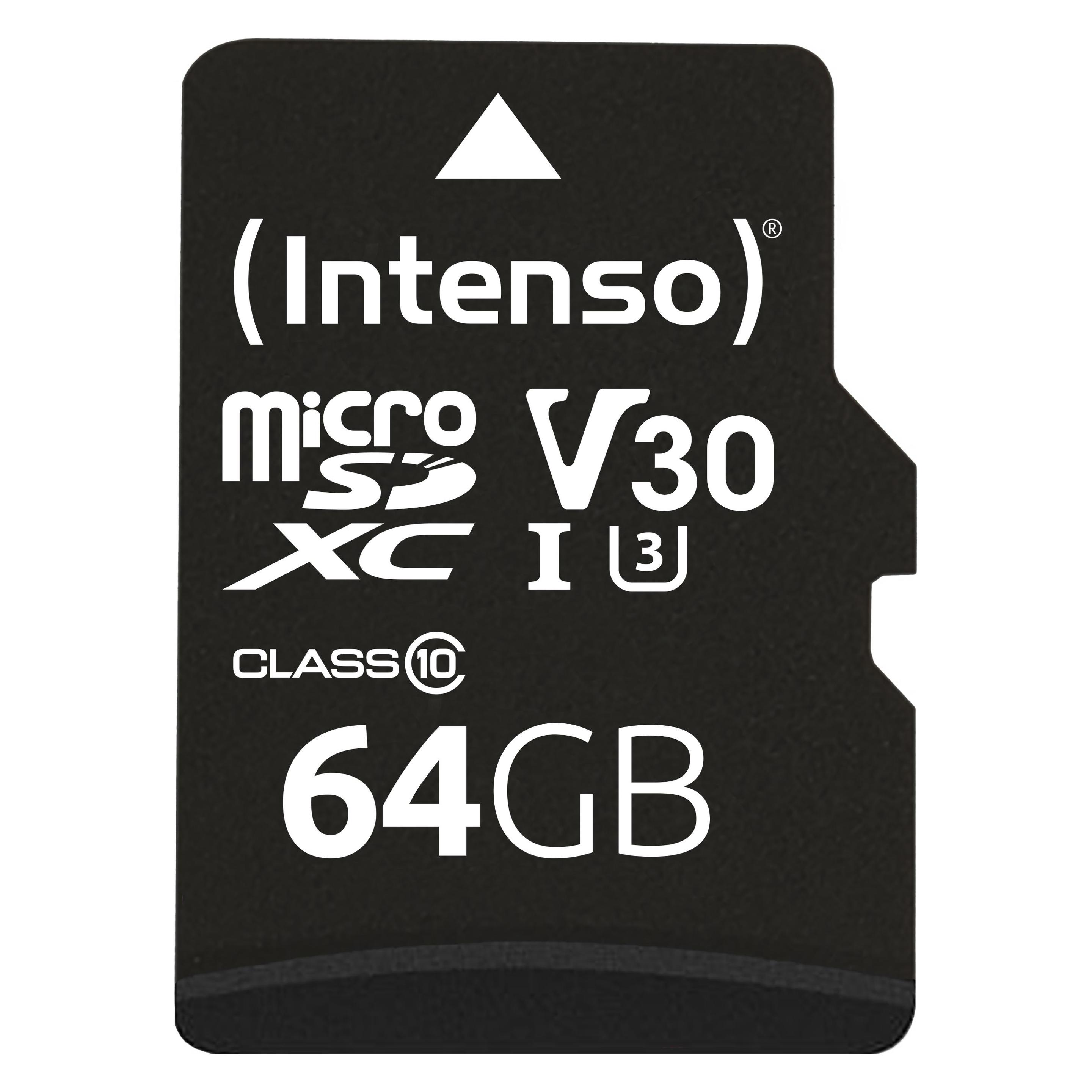 Intenso UHS-I Professional (64 GB, microSDXC, U1, UHS-I) (3433490)
