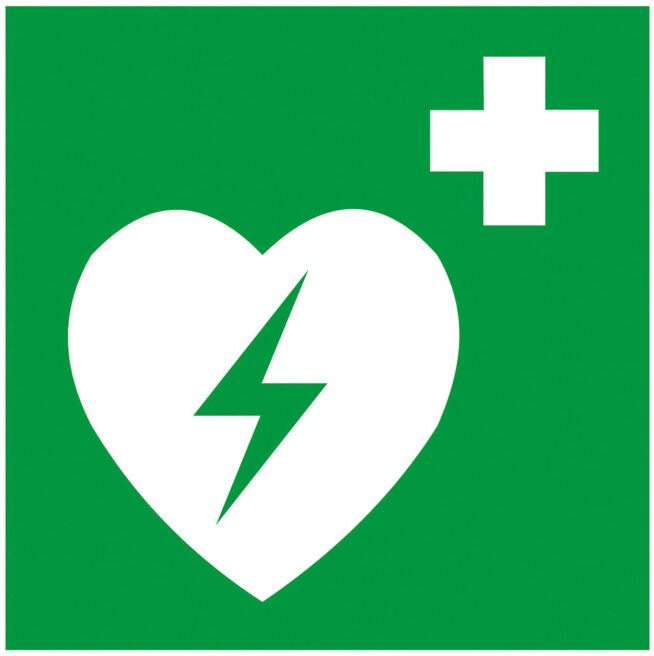 Gramm Medical Symbol Défibrillateur, plastique, 200 x 200 mm (300.100.11520)