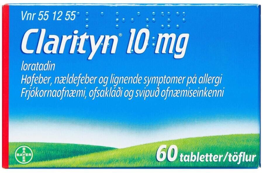 Bayer ab Clarityn 10 mg 60 stk Tabletter