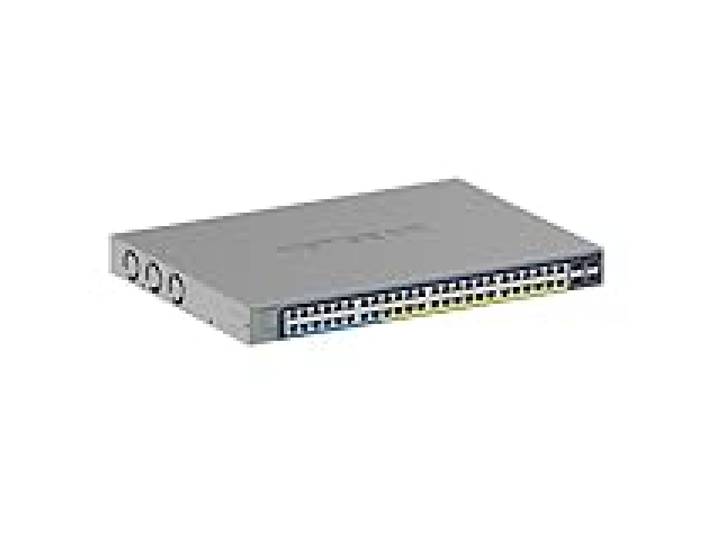 NETGEAR Switch PoE 52 Ports, Manageable Switch Ethernet Gigabit GS752TXUP