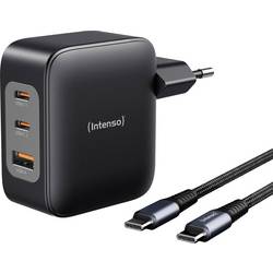Intenso W100ACC+C520C black USB Ladegerät 100 W 2x USB-C®, 1x USB-A Schwarz 7810010