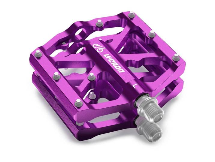 Fahrradpedale Aluminiumlegierung Violett, Metall, 9.6x1.8x10.4 cm, Freizeit & Co, Sport & Fitness, Fahrräder, Fahrradzubehör