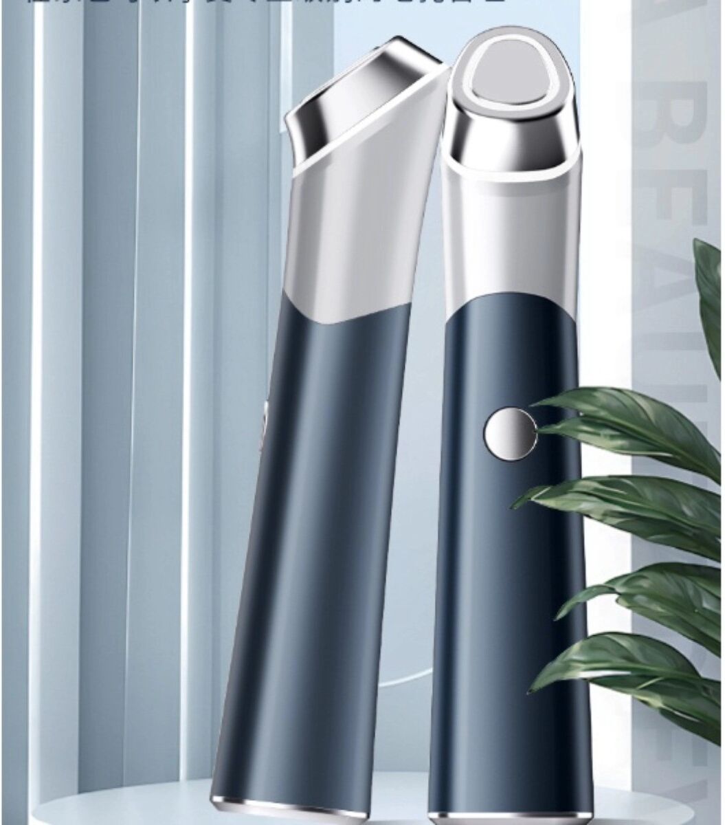 INF Appareil de beauté facial avec chaleur, microcourant EMS, vibrations et lumières rouge et bleue