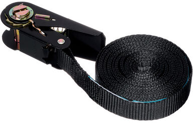 Stageworx Ratchet Strap 25mm x 4m Schwarz