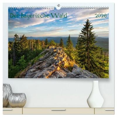 Der Bayerische Wald (hochwertiger Premium Wandkalender 2026 DIN A2 quer), Kunstdruck in Hochglanz