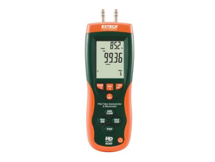 Extech HD350 Pitotbuis-Anemometer en Differentiaalmanometer