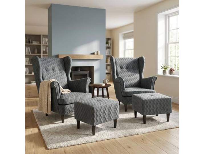 Family Meble Ohrensessel Ari Design mit Hockern – Variante Ari DesignM 55