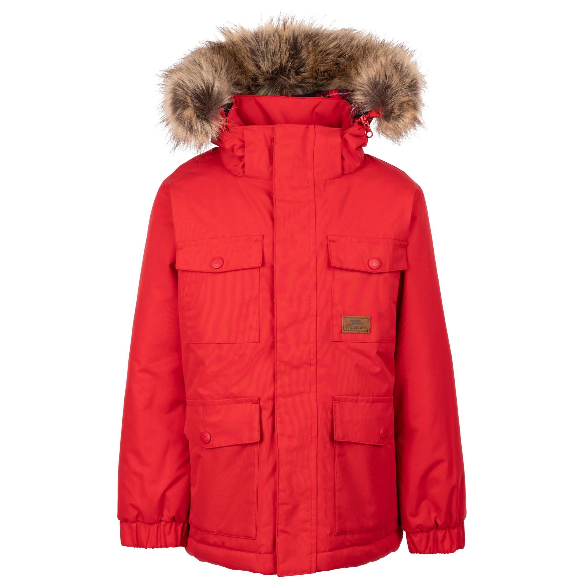 Trespass Jongens Upsider TP50 Jas (Rood)