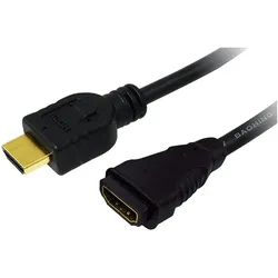 LogiLink HDMI/HDMI, 2.0m HDMI-Kabel 2 m HDMI Typ A (Standard) Schwarz
