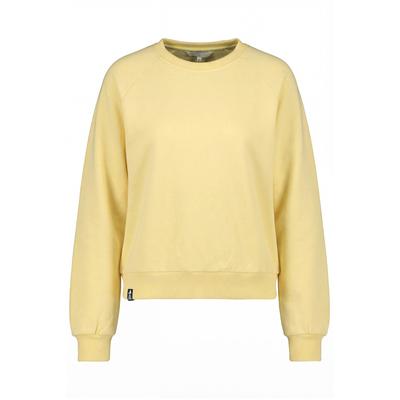 Sweatshirt ALIFE & KICKIN, Damen, Gr. XS, celestial gelb, 60% Baumwolle, 40% Polyester, hoch geschlossener Ausschnitt, Sweatshirts Sweatshirt
