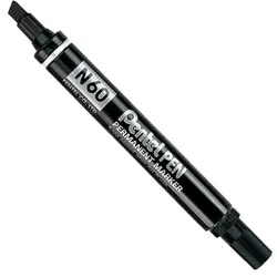 Pentel Permanent-Marker N60, schwarz, Keilspitze