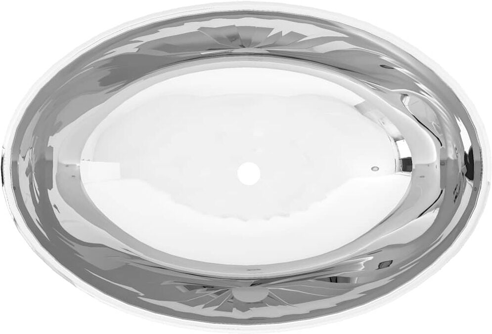 vidaXL Lavabo 40  x 33 x 13,5 cm Céramique Argenté