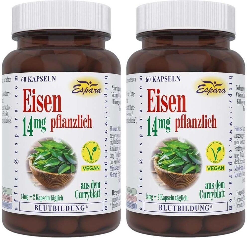 Espara Eisen 14 mg pflanzlich Kapseln 2x 2x60 St