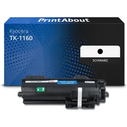 Toner kompatibel mit Kyocera TK-1160 - Schwarz