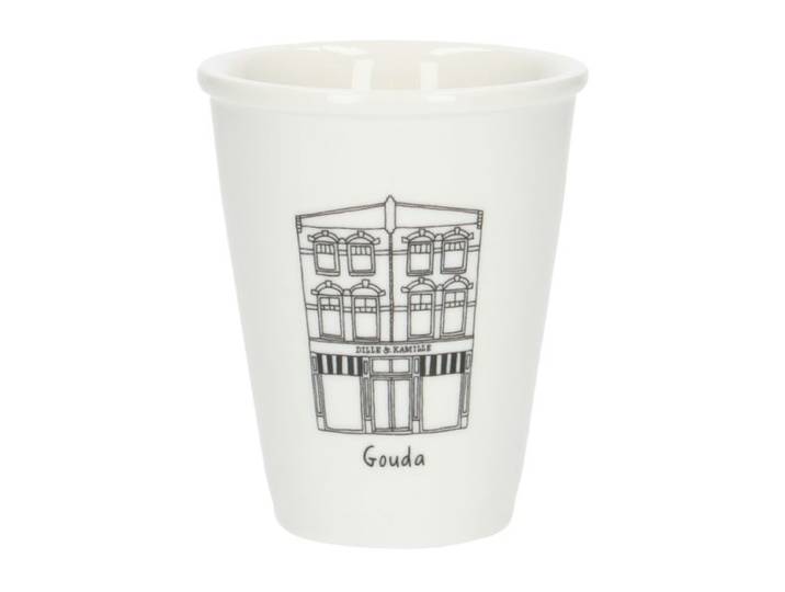 Gevel mok, Gouda, porselein, 200 ml