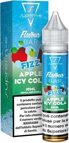 Suprem-e Fizz Apple Icy Cola Flavour Bar Liquido Mini Shot Mix 10ml Mela Verde Rossa Cola Ghiaccio