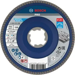 Bosch PRO Fächerschleifscheibe X571 Best for Metal, gerade, Kunststoff - 2608619208