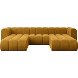 WOHNLANDSCHAFT modulares Sofa Joren-U1 - 319x177x70 cm Senfgelb