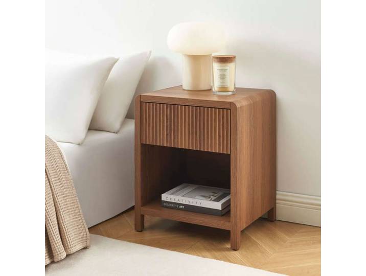 Table de chevet UTICA effet noyer