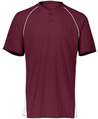 Augusta Sportswear A1560 Athletic Limit Jersey T-Shirt in Maroon/White size XL   Polyester 1560