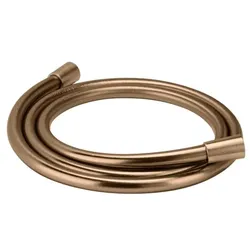 Herzbach LIVING SPA Kunststoff-Brauseschlauch 125 cm 21.925300.1.39 mit Drehkonus, Brauseschlauch 1250 mm, Copper Steel