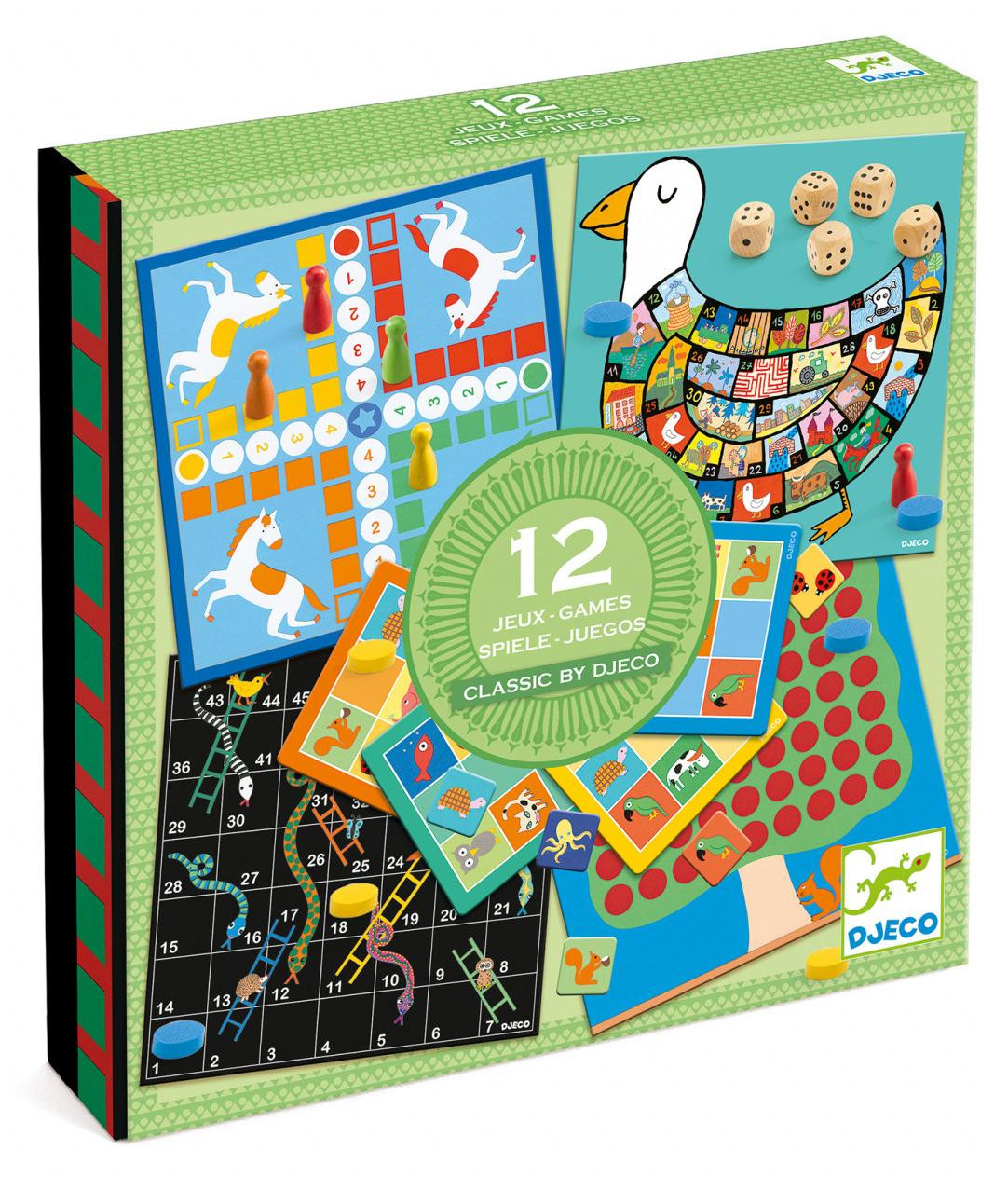 Djeco Collectie van 12 klassieke spellen