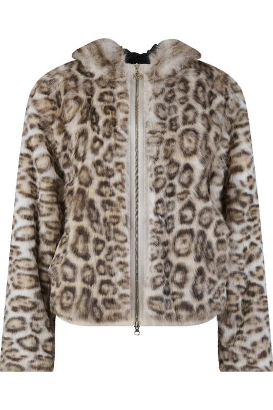 Sportalm Kitzbühel Laeril m.K. Damen Outdoorjacke Beige Leo-Print - LEO GLAM Winter 2026, Gr. 40