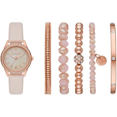 Quarzuhr SKECHERS, rosa, Armbanduhren, Damen, Quarzuhr, Armbanduhr, Damenuhr, analog, Glassteine, Geschenkidee