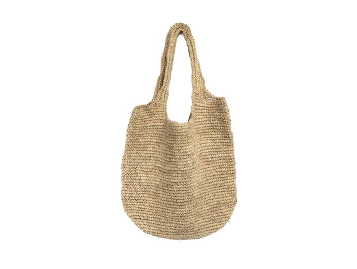 Sac raphia marron 50x17x40cm