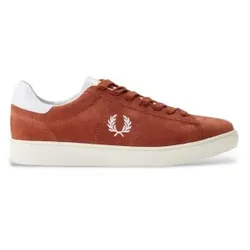 Fred Perry für Herren. B3408-28C Spencer Lederschuhe in Ziegelbraun (46), Wohnung, Wildleder, Schnürsenkel, Lässig