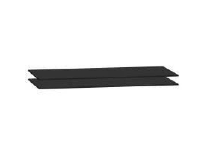 Jeu 2 tablettes noires 90cm