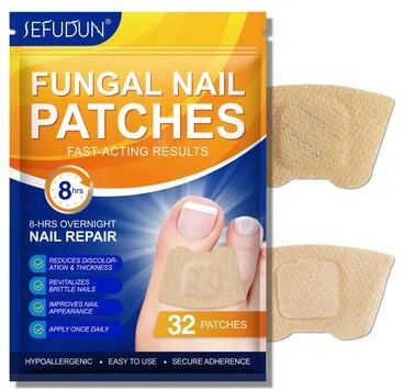 Inspire Select Fast Acting Toenail Fungus Treatment Patches For Nail Discoloration & Brittle, Peeling, Breaking Thin Nails Repair 32 Pcs