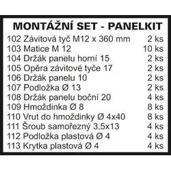 Ravak Panelkit SABINA 90 B2E000000N