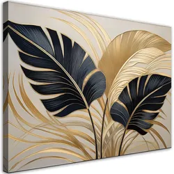 WANDBILD blätter pflanzen boho
