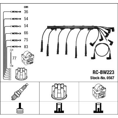 NGK Zündleitungssatz 0567 für MINI