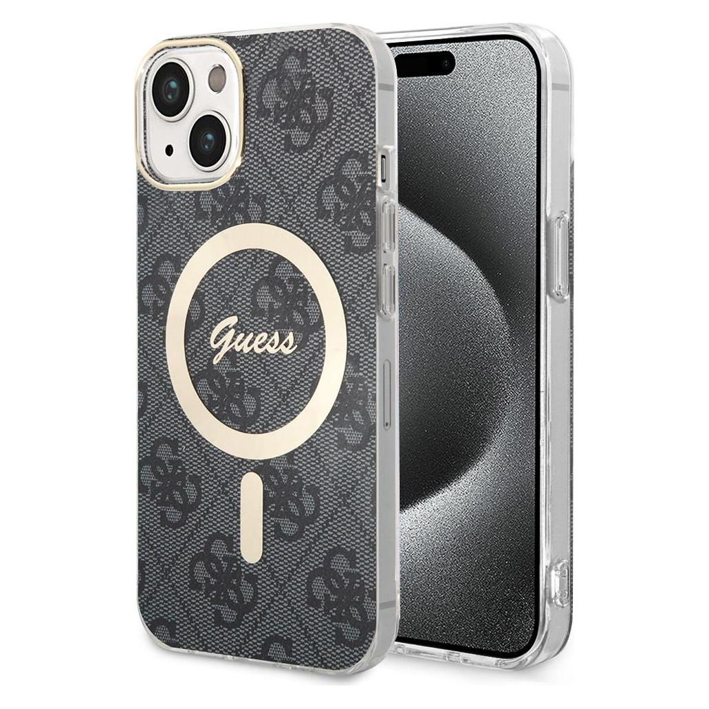 Guess GUHMP15MH4STK iPhone 15 Plus / 14 Plus 6.7" czarny/black hardcase 4G MagSafe (Apple iPhone 14 Plus, Apple iPhone 15 Plus) (1467198017)