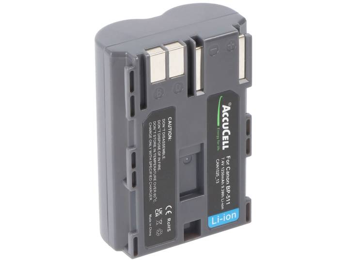 AccuCell BP-511 - Accu geschikt voor Canon FV30 - Hoge prestaties