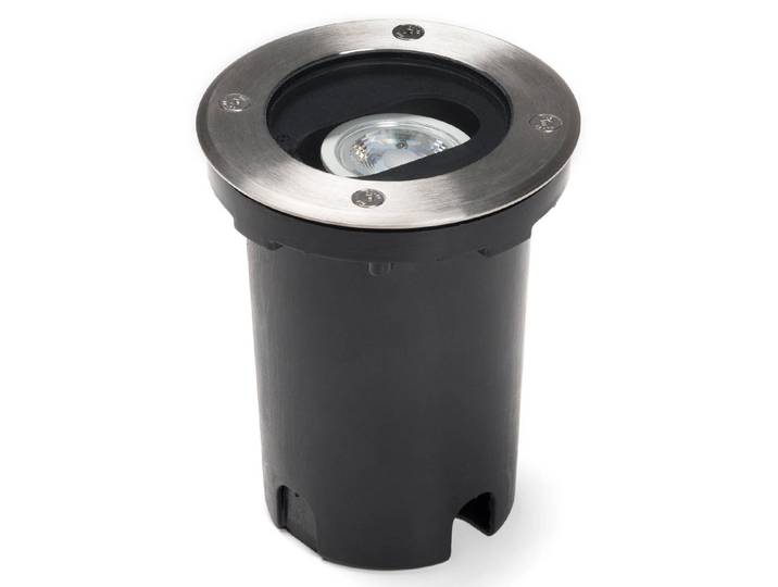 Konstsmide Bodeneinbaulampe Ground Spot variabel einstellbar, alu / grau / zink, Aluminium, Modern, Bodeneinbauleuchten
