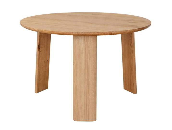 Feldmann-Wohnen Couchtisch Monti (runde Tischplatte, 1-St., Massivholz, geölte Oberfläche), Massivholz geölt / Eiche Natur / 61x61x39cm