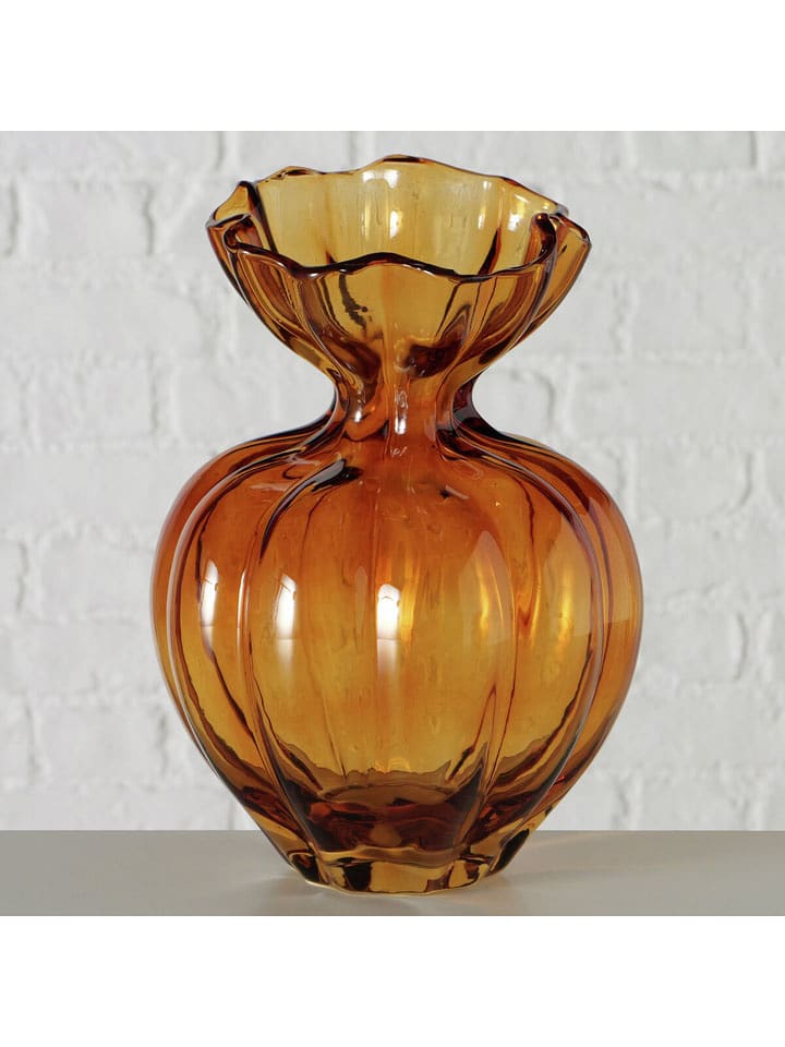 Boltze Vase "Blossa" in Hellbraun - (H)25 cm - onesize