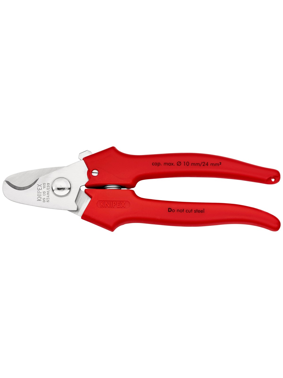 KNIPEX Kabelscheren, Griffe mit Kunststoff umspritzt
